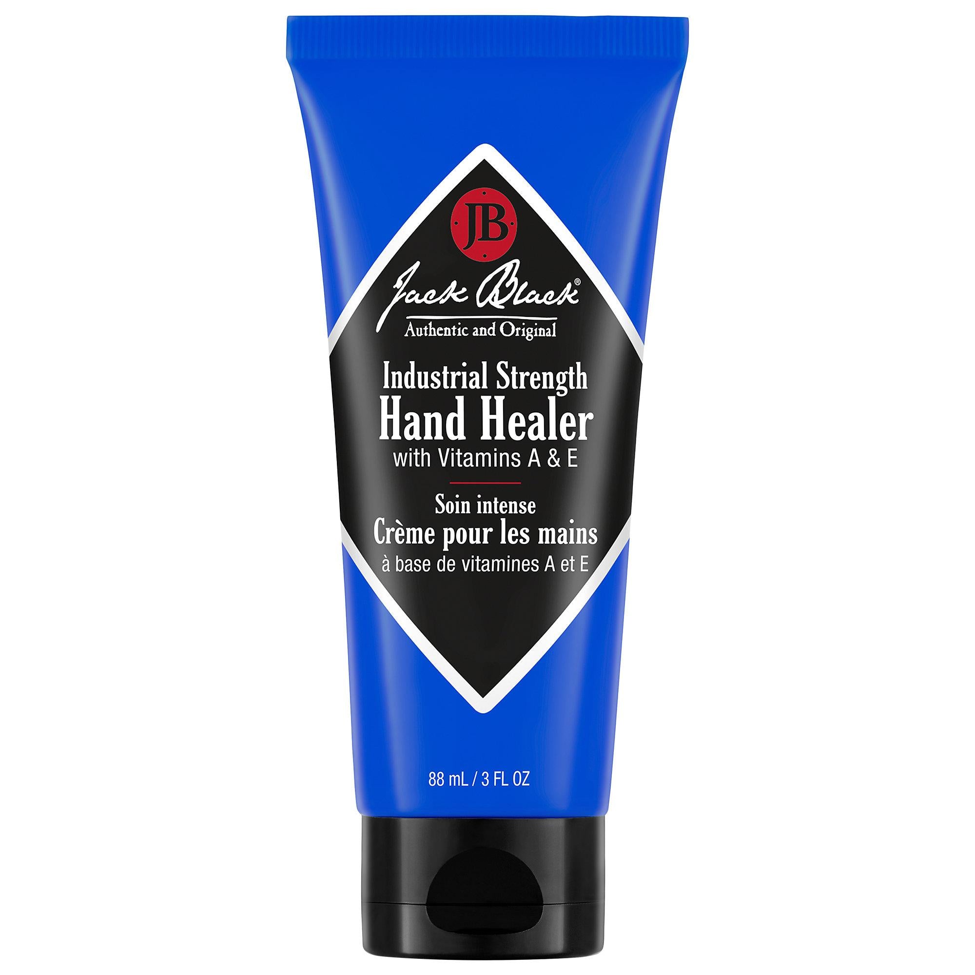 Jack Black Industrial Strength Hand Healer - Non-Greasy Hand Cream for Dry, Chapped Hands - Dermatologist Tested, Fragrance-Free