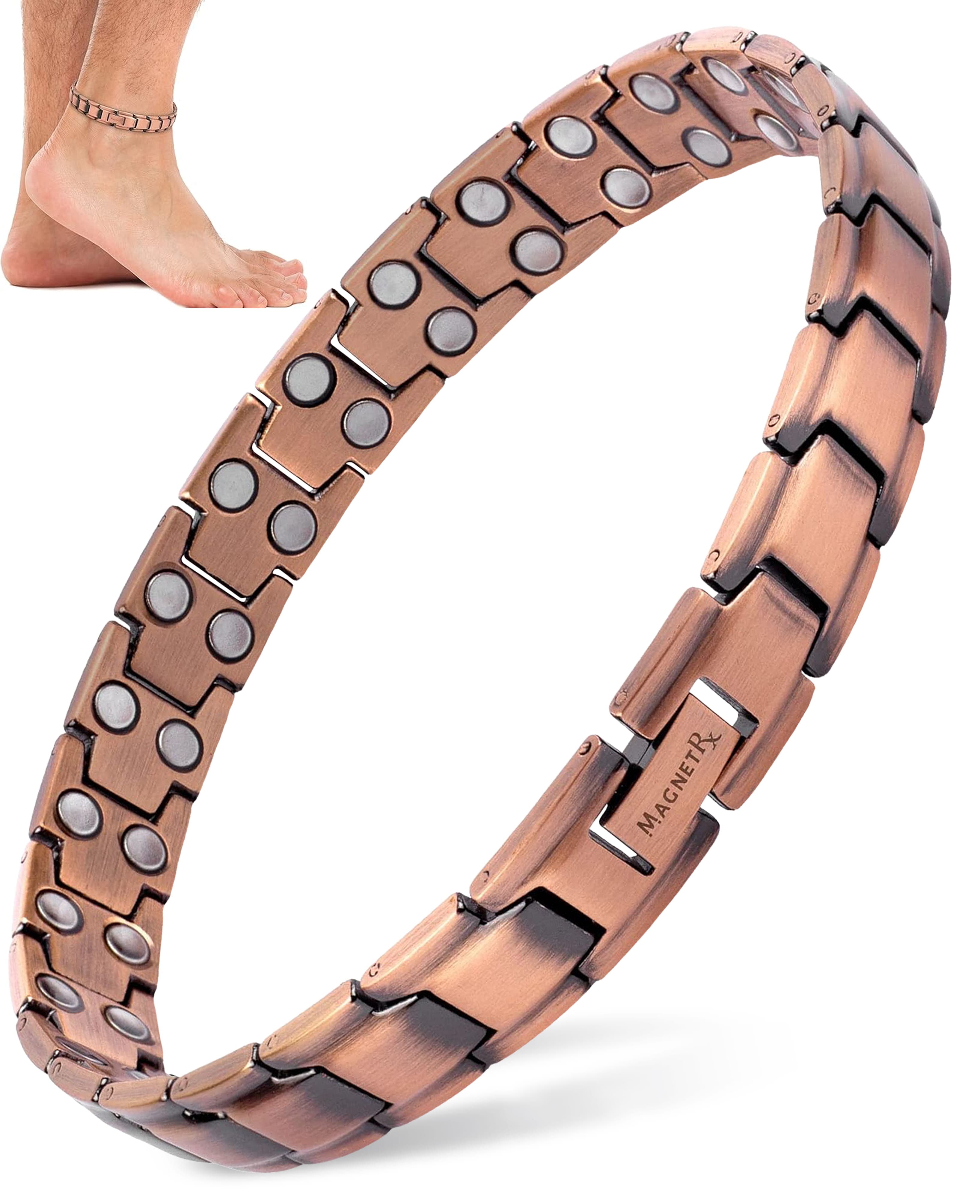 Ultra Strength Copper Magnetic Therapy Anklet for Men
