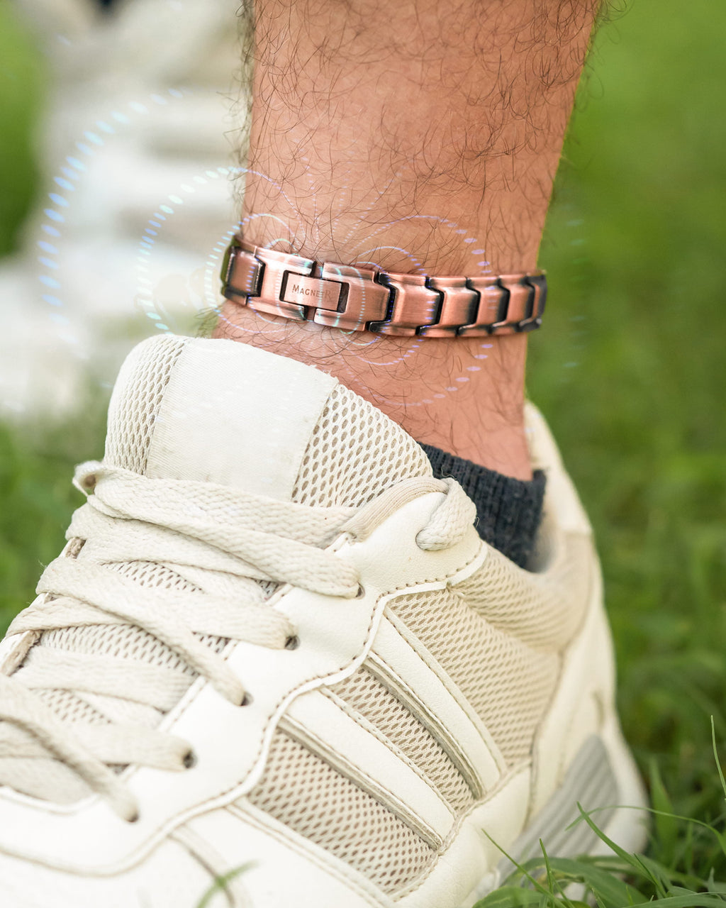 Ultra Strength Copper Magnetic Therapy Anklet for Men