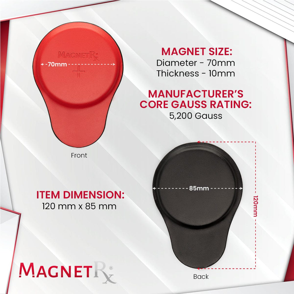 Biomagnetic Therapy Magnet Kit — Ferrite & Leather (6 Large Magnets)
