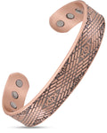 Stamped Celtic Mist Magnetic Copper Bracelet Cuff for Men
