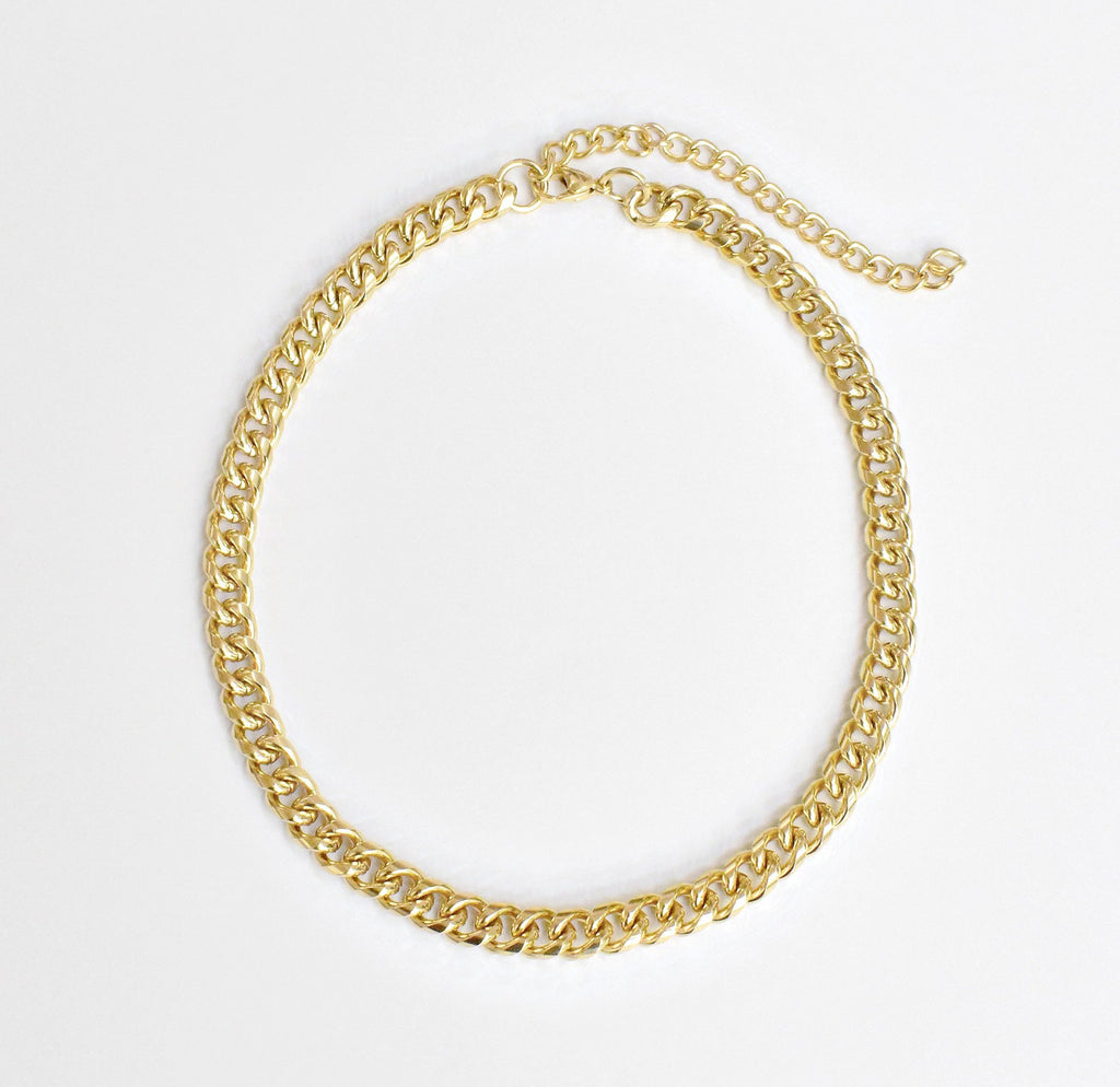 MASON GOLD CUBAN CHAIN NECKLACE