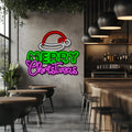 Merry Christmas Metal Neon Wall Art- LN0180