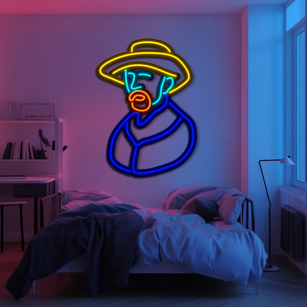 Van Gogh Metal Neon Wall Art- LN0254