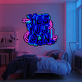 Yes You Can Metal Neon Wall Art- LN0149