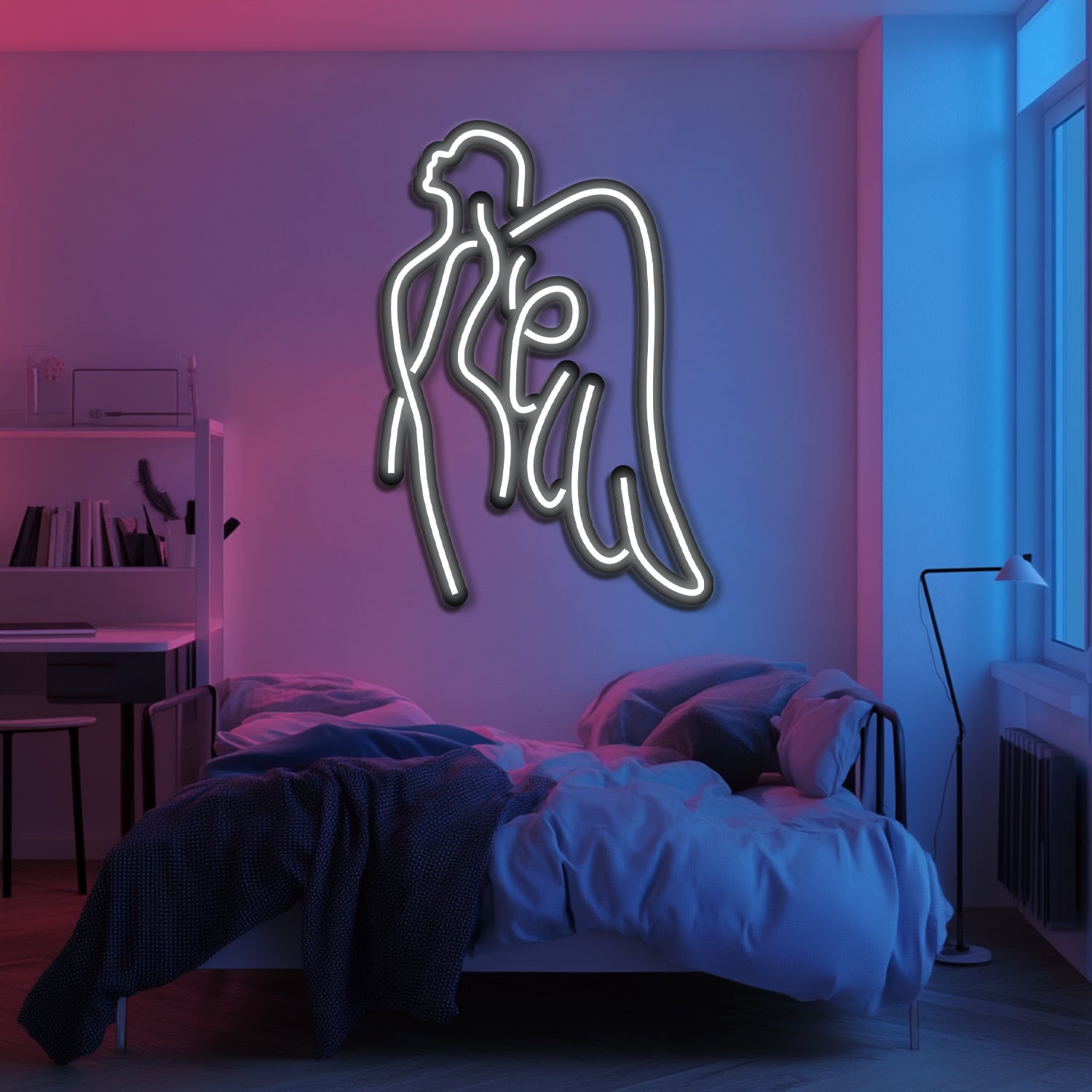 Angel Metal Neon Wall Art- LN0203