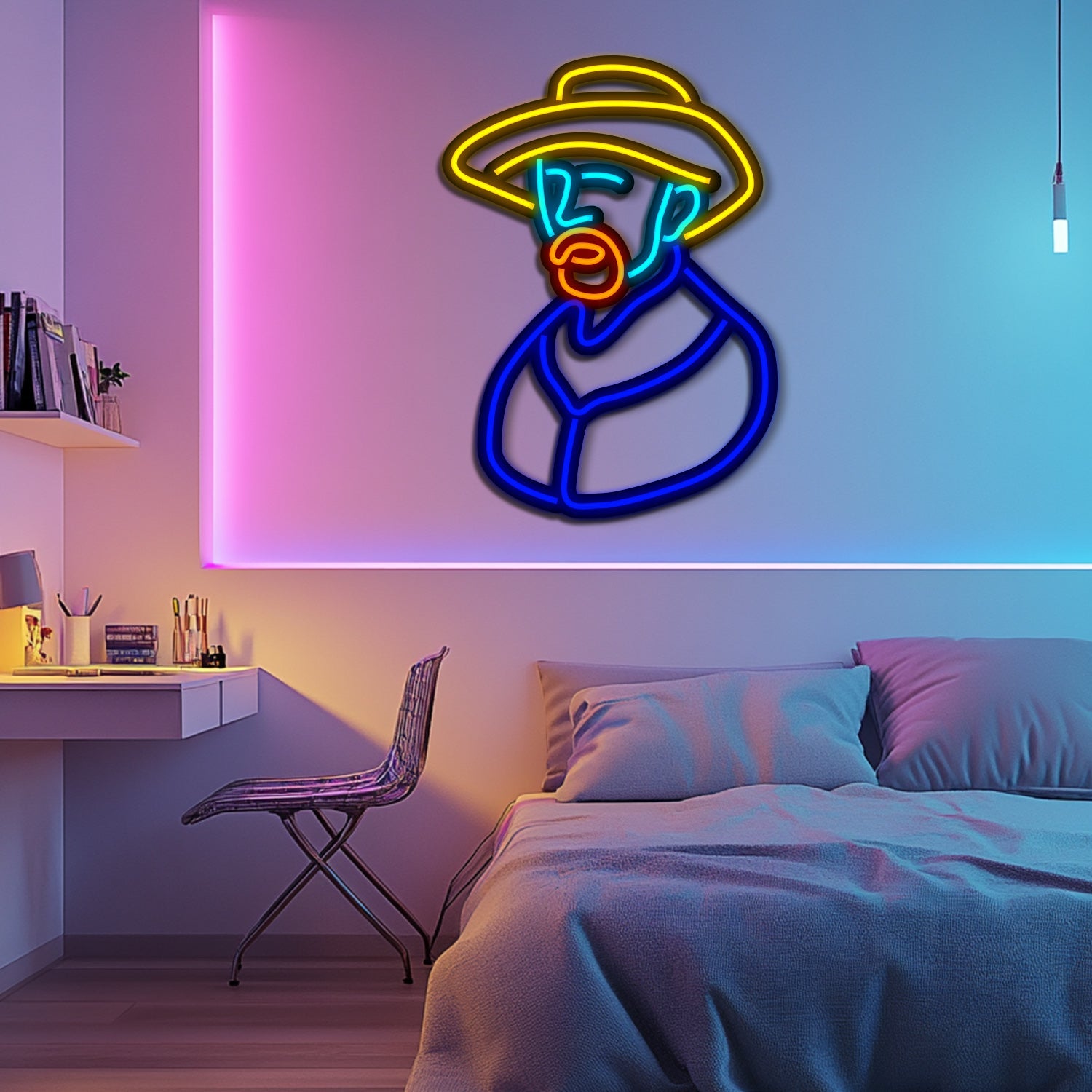 Van Gogh Metal Neon Wall Art- LN0254
