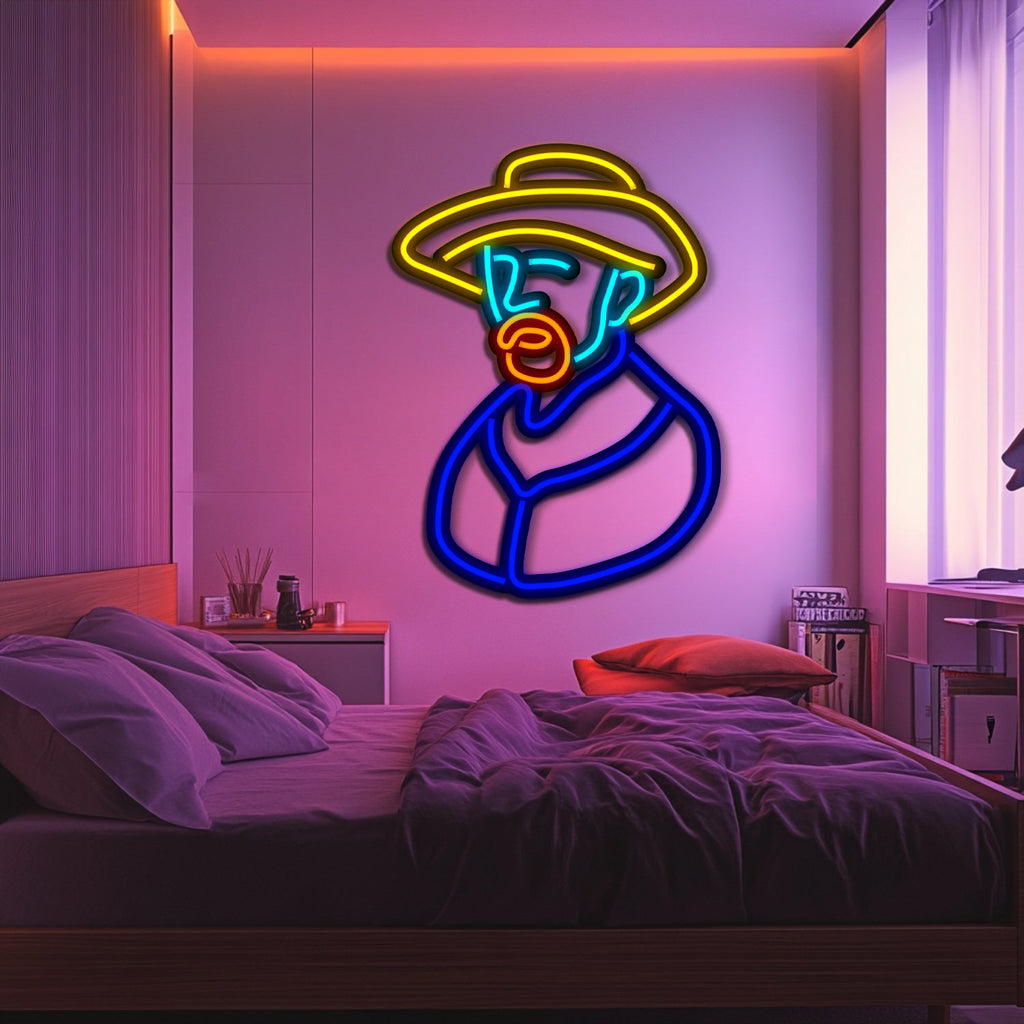 Van Gogh Metal Neon Wall Art- LN0254