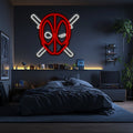 Deadpool Metal Neon Wall Art- LN0113