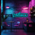 Welcome Metal Neon Wall Art- LN0146