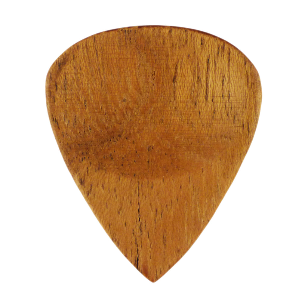 Acacia Wood Guitar Or Bass Pick - 3.0 mm Ultra Heavy Gauge - 351 Groove Shape - Natural Finish Handmade Specialty Exotic Luxury Plectrum