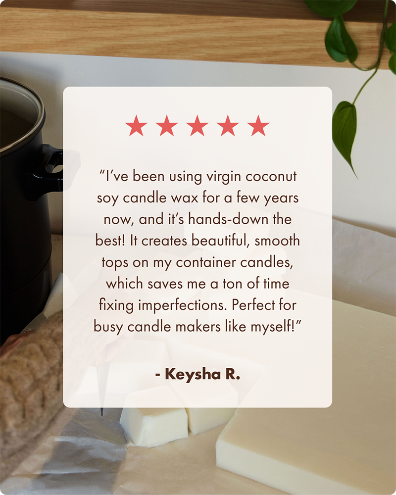 virgin coconut soy® candle wax