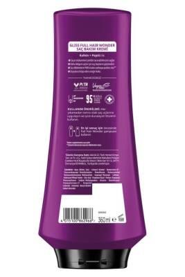 Gliss Full Hair Wonder: Anti Hair Loss Cream - Biotin & Collagen Hair Strengthening, Volumizing Conditioner Treatment (12.17 fl oz)