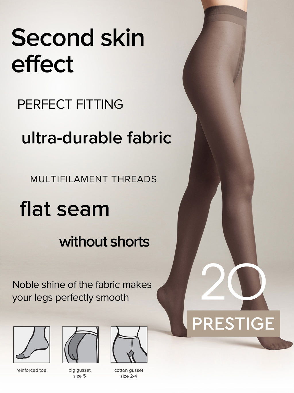 Tights Conte Prestige 20 Den - Sheer to Waist Noble Shine