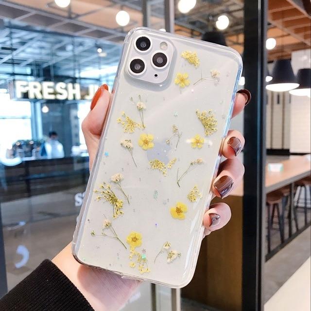 Real Dried Flowers iPhone Case