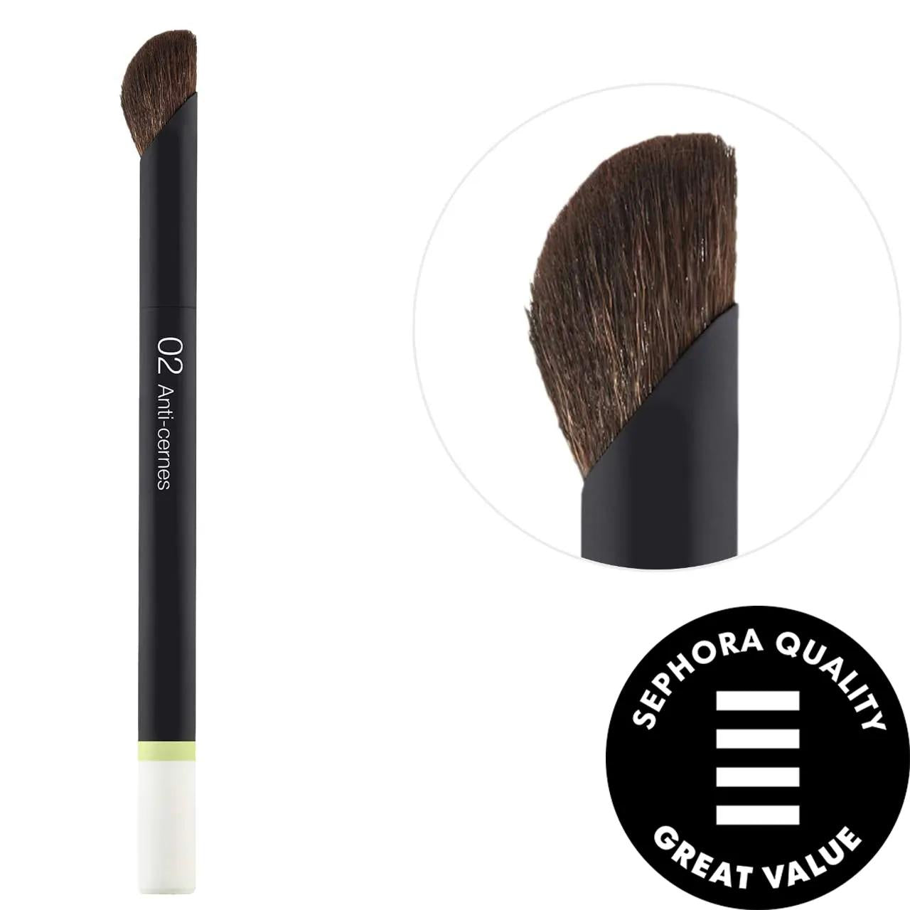 Sephora Collection: Angled Concealer Brush - Achieve Flawless, Buildable Coverage with Vegan & Eco-Friendly Synthetic Bristles