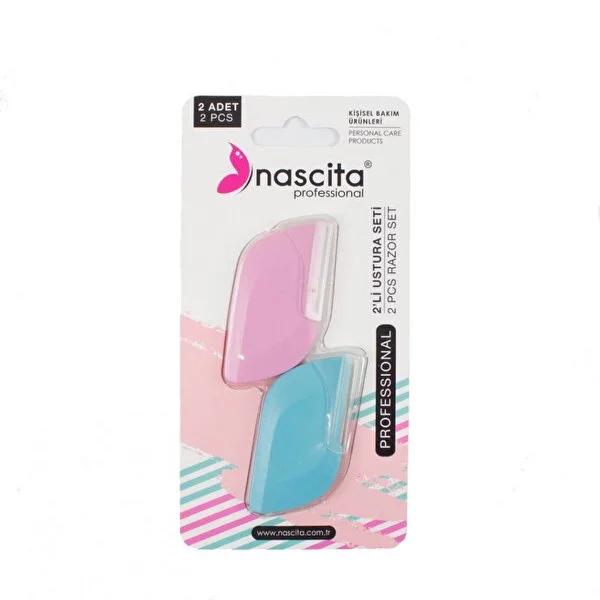 Nascita Facial Razor Set - 2 Mini Precision Razors for Painless Hair Removal, Eyebrow Shaping, & Dermaplaning