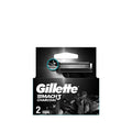 Gillette Mach3 Charcoal Replacement Razor Blades (2-Pack) - Smooth Shave, Reduced Irritation