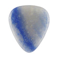 Blue Aventurine Stone Guitar Or Bass Pick - 3.0 mm Ultra Heavy Gauge - 351 Shape - Specialty Handmade Gemstone Exotic Plectrum