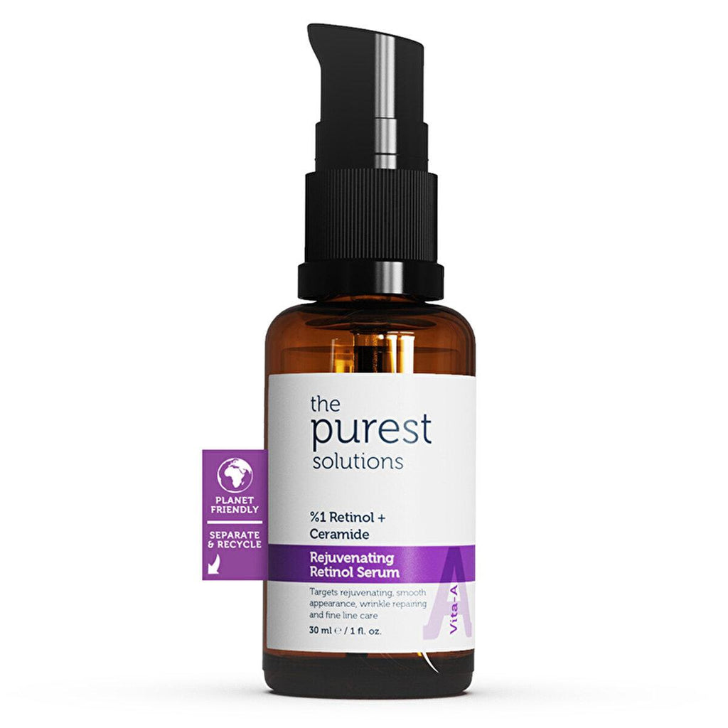 The Purest Solutions Vita-A Retinol Serum: Advanced Anti-Aging, Wrinkle Reduction, Skin Rejuvenation with Ceramide & Hyaluronic Acid