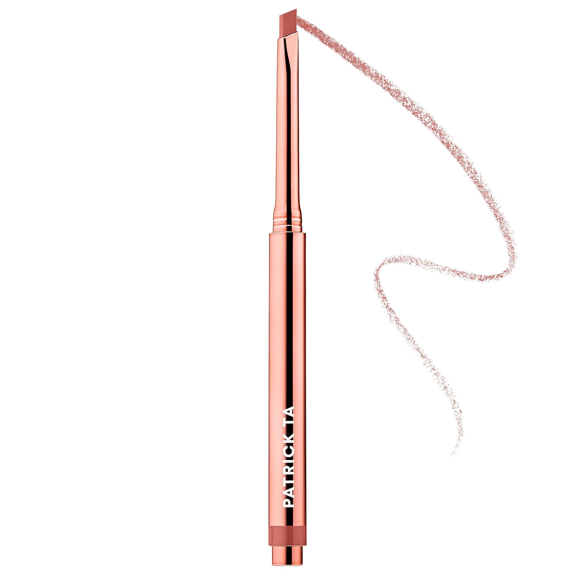 Patrick Ta Monochrome Moment: Creamy, Long-Wearing & Smudge-Proof Lip Crayon for Precise Definition | Vegan & Cruelty-Free Lip Makeup