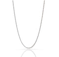 BILLIE THIN SILVER ROPE CHAIN NECKLACE