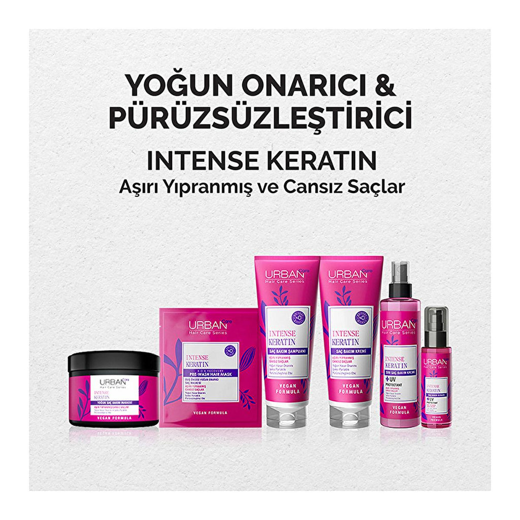 Urban Care Intense Keratin Hair Care Mask - Repair & Nourish Damaged Hair, Vegan & Paraben-Free