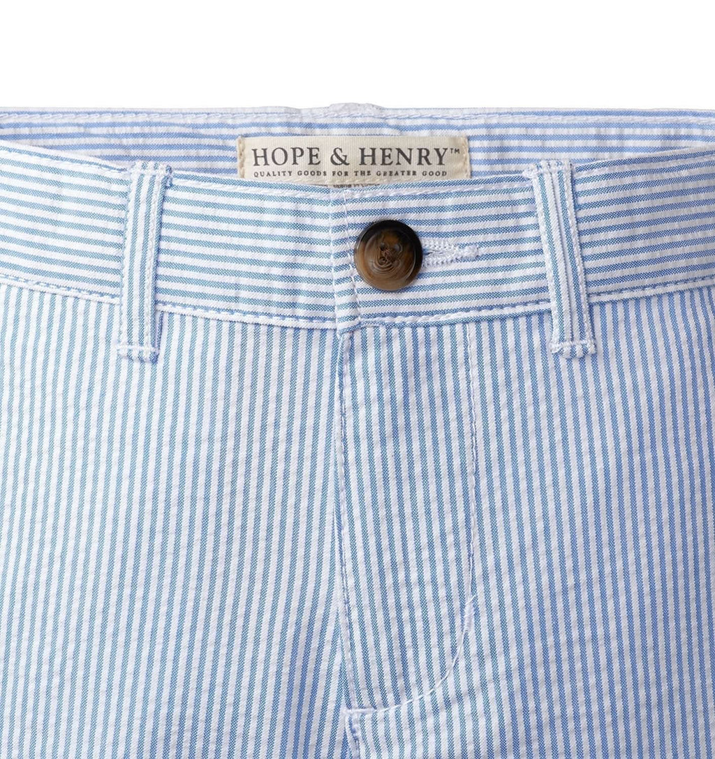 Organic Seersucker Suit Pant - Baby