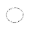 HALLIE SILVER BAMBOO CUFF BRACELET