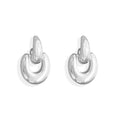 PRESLEY SILVER DOOR KNOCKER EARRINGS