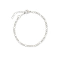 BOBBI SILVER FIGARO CHAIN BRACELET