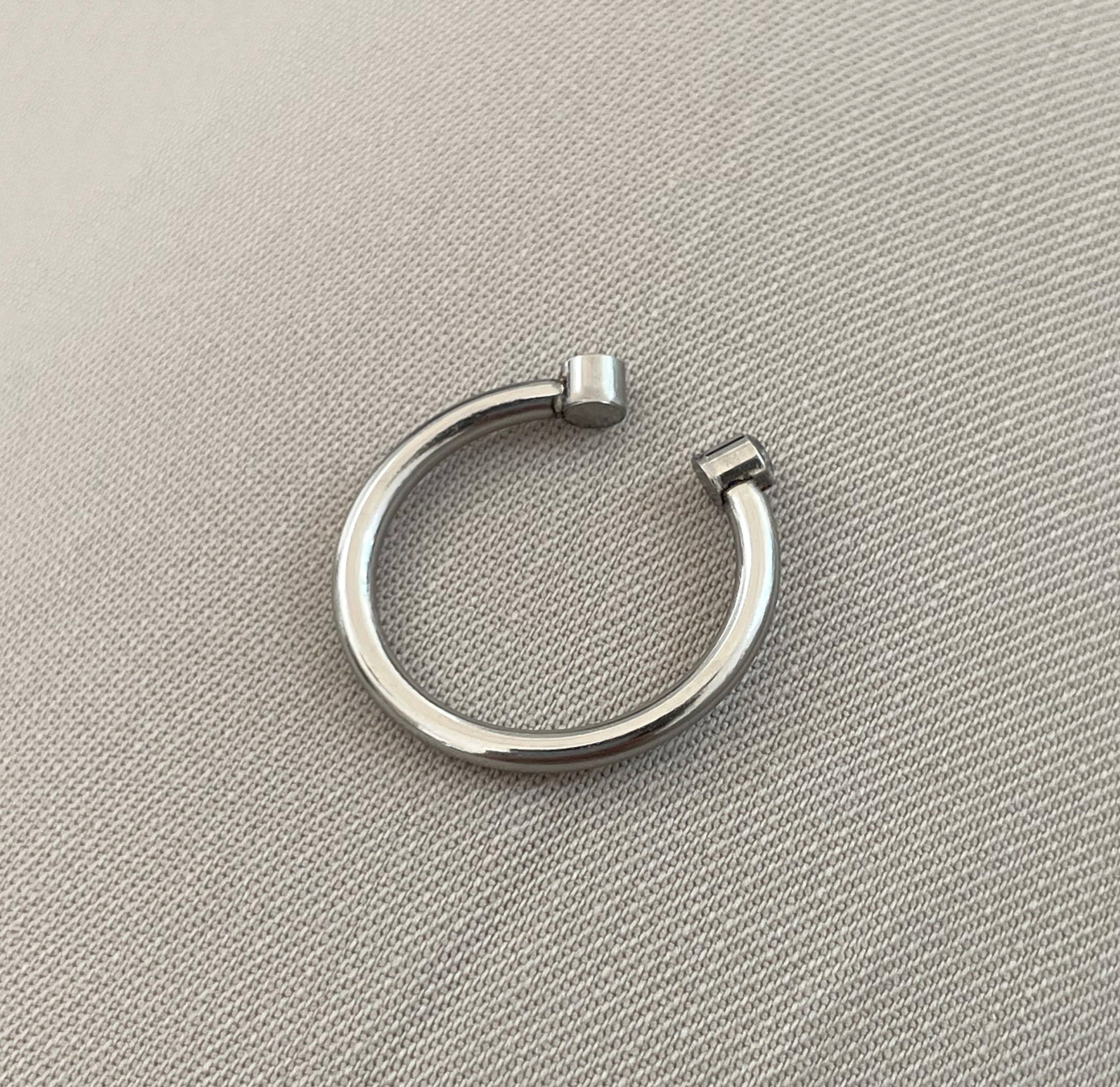 JOLIE SILVER CZ DIAMOND OPEN RING - SAMPLE
