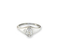 JEANIE SILVER OVAL SIGNET RING