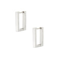 ELODIE - SILVER RECTANGLE EARRINGS