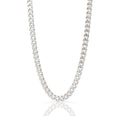 ROSLYN SILVER CURB CHAIN NECKLACE