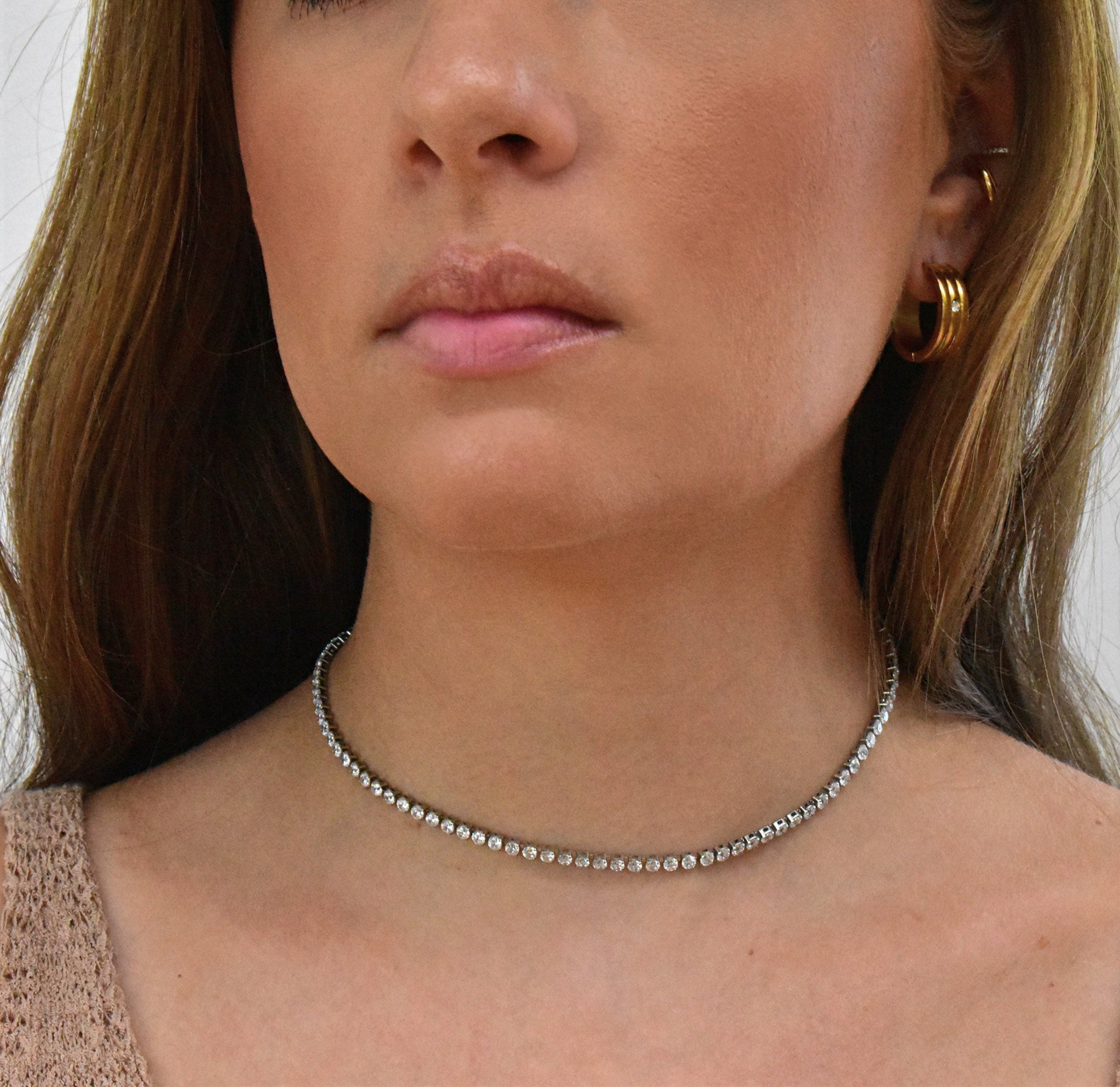 PARIS TENNIS CHOKER NECKLACE