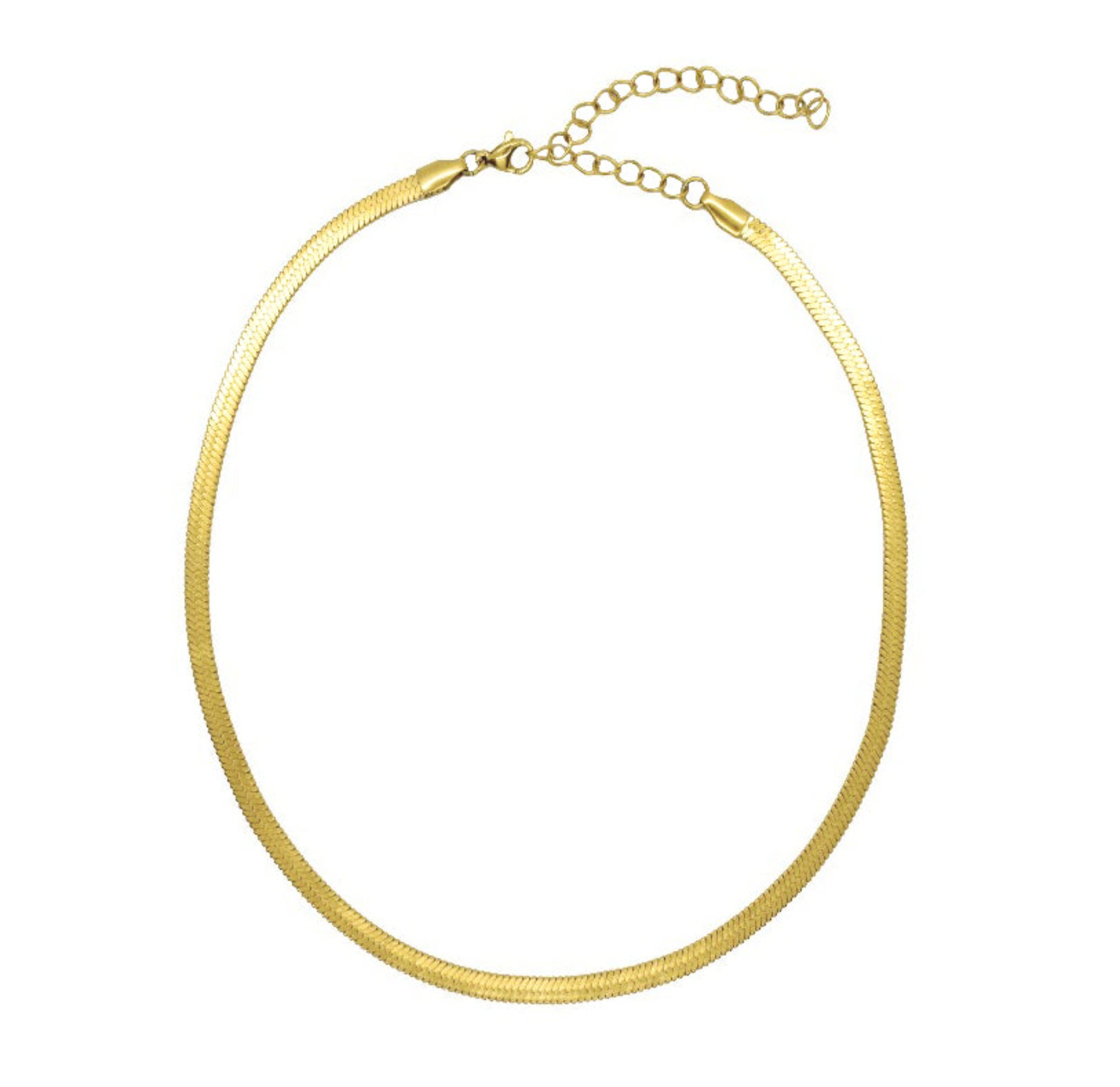 OLIVIA GOLD SNAKE CHAIN NECKLACE