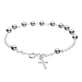 Sterling Silver Rosary Bracelet