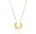 MABEL GOLD SUN PENDANT NECKLACE