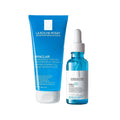 La Roche Posay Effaclar Gel Skincare Set - 200ml Facial Cleansing Gel & 30ml Hyalu B5 Serum for Acne-Prone Skin