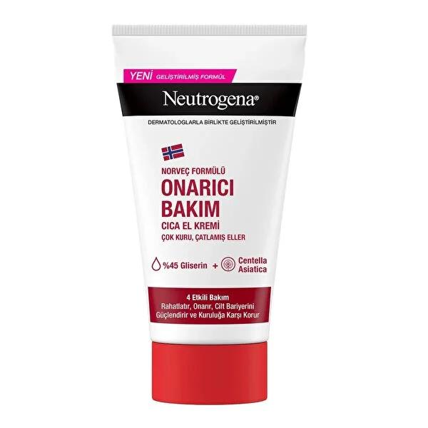 Neutrogena Cica Repair Hand Cream - Deeply Moisturizing for Dry, Cracked Hands | Norwegian Formula with Centella Asiatica, Fast Absorbing, 50ml