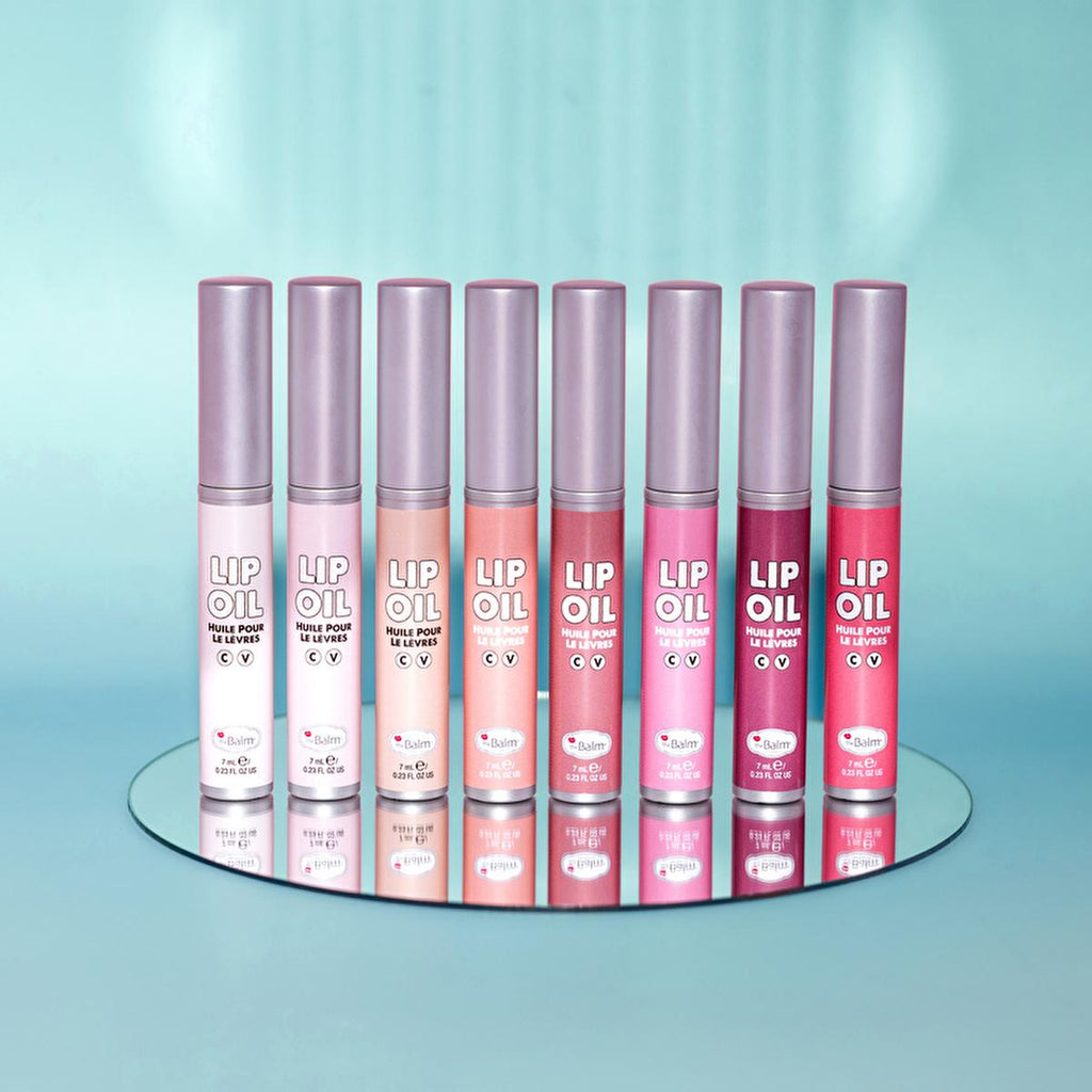 theBalm Little Red Corvette Lip Oil: High-Shine, Non-Sticky, Long-Lasting Tinted Lip Gloss for Glamorous Lips