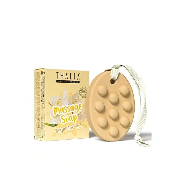 Thalia Royal Jasmine Massage Soap - Moisturizing & Nourishing Soap with Almond Oil & Jasmine Scent