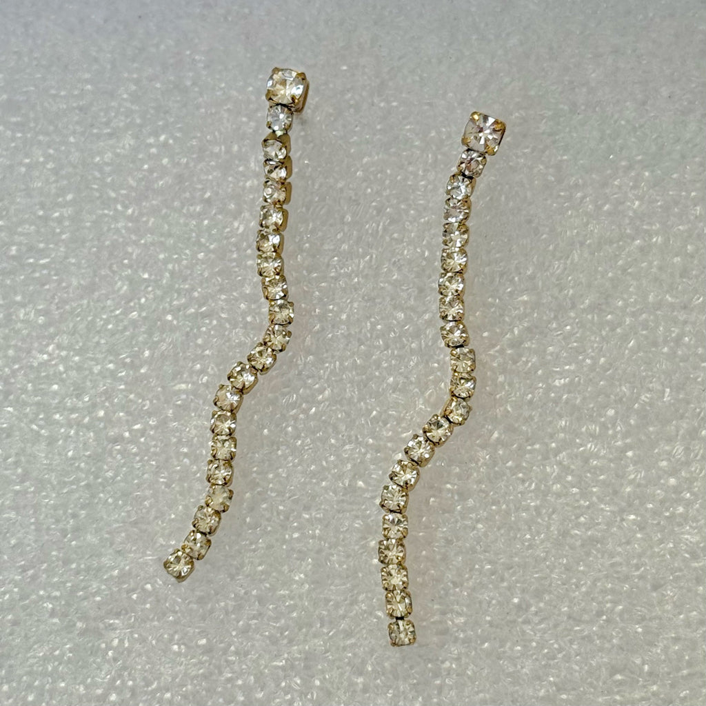 SKYLER GOLD TENNIS DROP EARRINGS