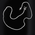14K White Gold 3.50CT Lab-Grown Diamond Tennis Necklace