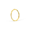 HALLIE DAINTY GOLD BAMBOO RING BAND
