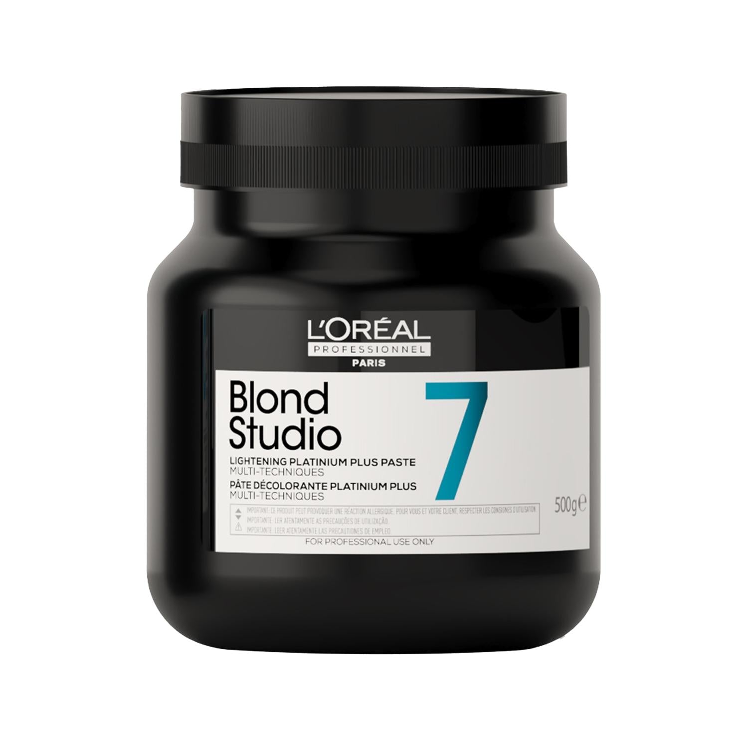 Loreal Professionnel Paris Blond Studio 7 Platinium Plus Hair Lightening Cream - Professional Grade, 500g