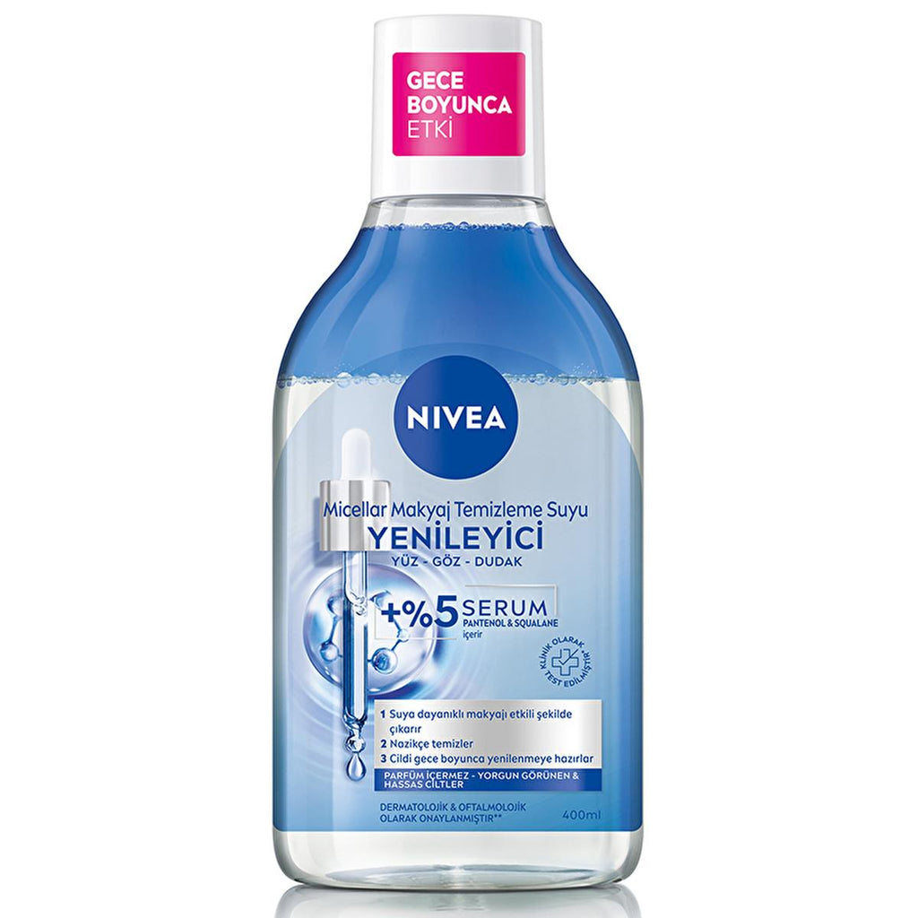 Nivea Micellar Makeup Remover with Serum - Gentle, Effective Makeup Removal for Sensitive Skin - 13.53 fl oz