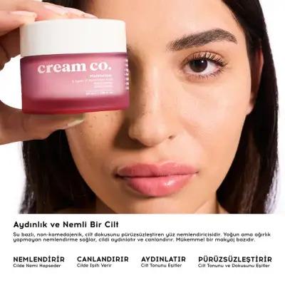 Cream Co. Skin Plumping Moisturizer Duo: PEP + MO - Boosts Elasticity, Reduces Fine Lines & Deeply Hydrates - Hypoallergenic, Paraben & Sulfate-Free Anti-Aging Skin Care Set