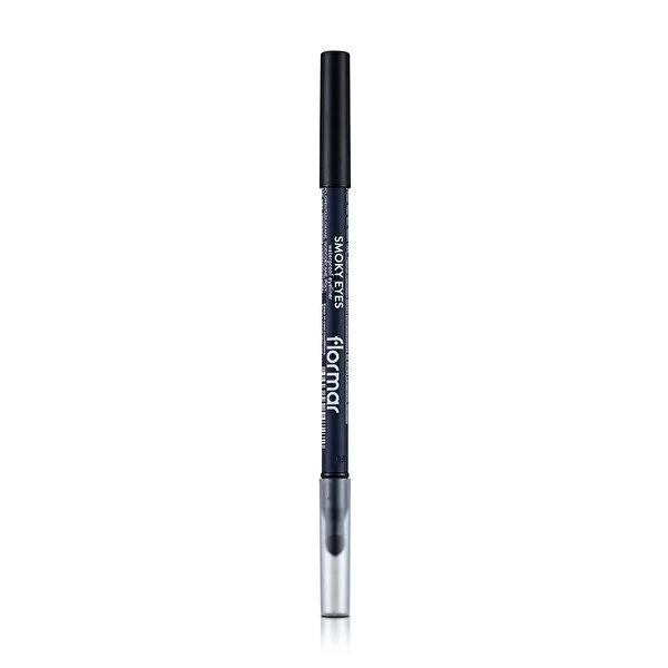 Flormar Waterproof Smoky Eyes Eyeliner Royal Blue - Long-Lasting, Intense Color